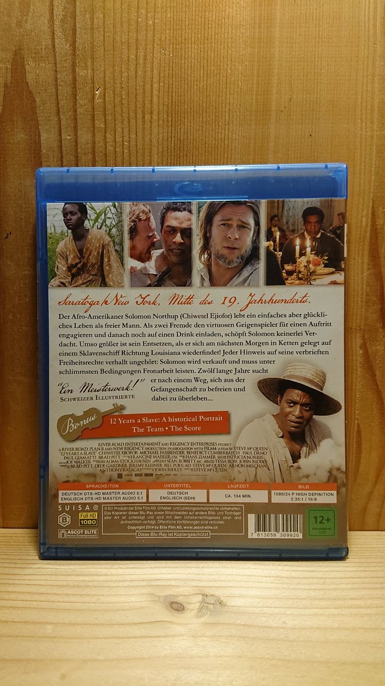 Alle DVDs: 12 YEARS A SLAVE Blu-Ray – Gebraucht aus Wilderswil von Exebub 1