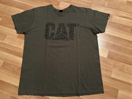 CAT T-Shirt, Gr. XL, Olive Grün, einf. Bundweite ca. 57 cm