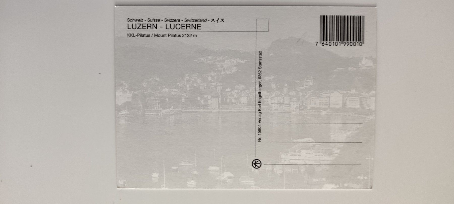 Ansichtskarten: Originale Ansichtskarte von Luzern mit Bergpanorama! – Gebraucht aus Ohmstal von Lebensfreude05 1
