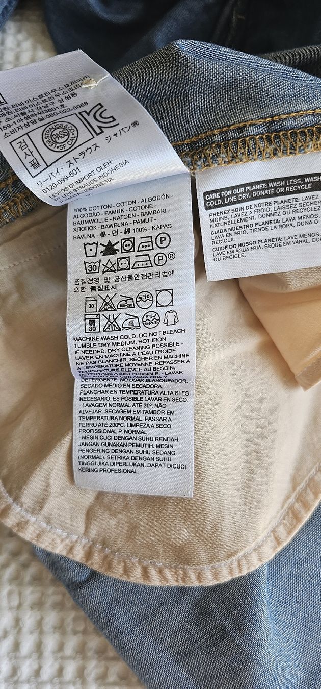 Levi's Robes: Levi's Jeanshemd-Kleid, Grösse L – D'occasion à Kollbrunn par Antikmann 6