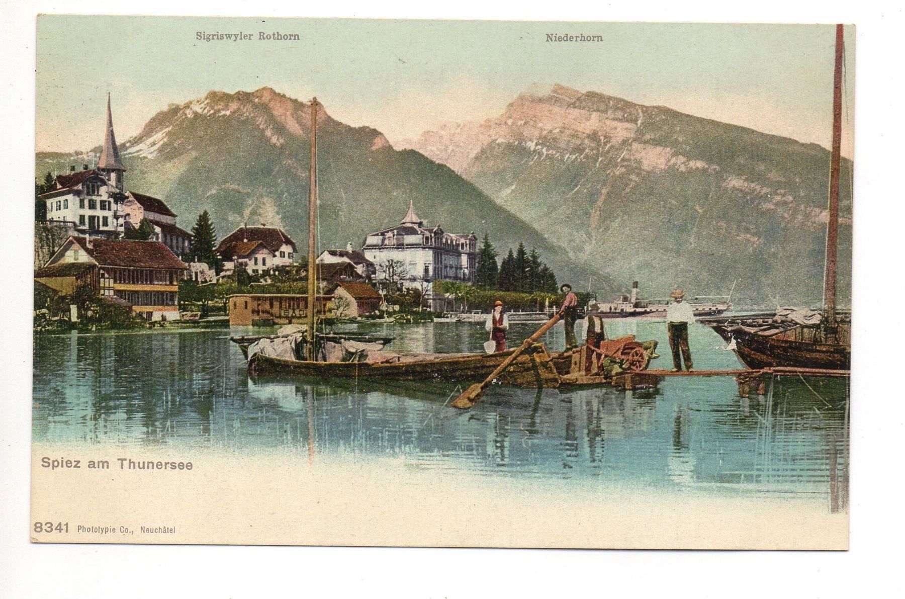 Cartoline postali: SPIEZ am Thunersee – Nuovo (secondo la descrizione) da Jona venduto da philajona