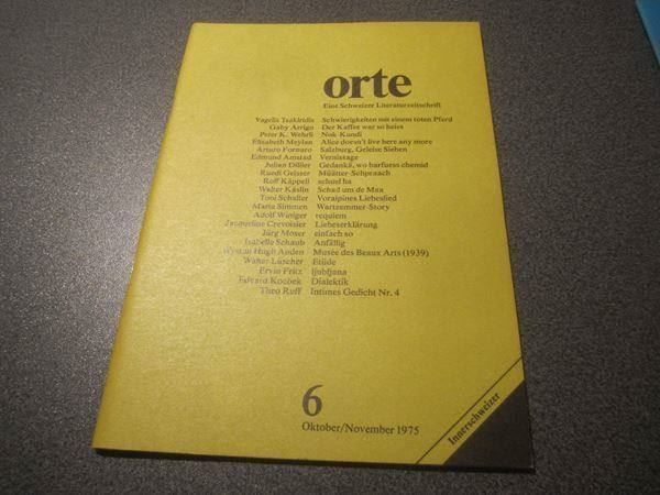 Riviste & Magazine: Orte Schweizer Literaturzeitschrift 06 – Usato da Zürich venduto da Motzkuh