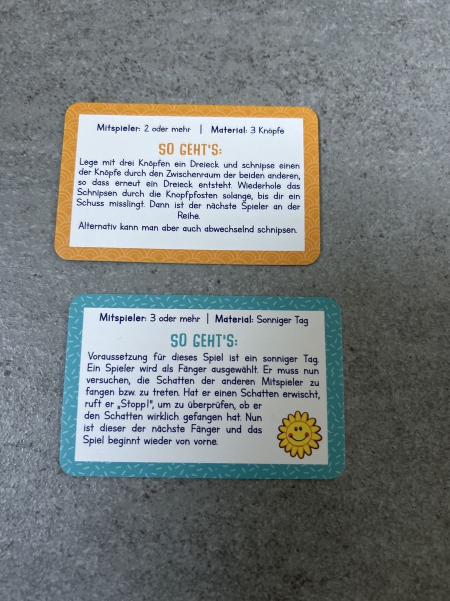 Giochi: Pausenspiele in der Box ab Kindergartenalter – Usato da Derendingen venduto da Mel.A 1