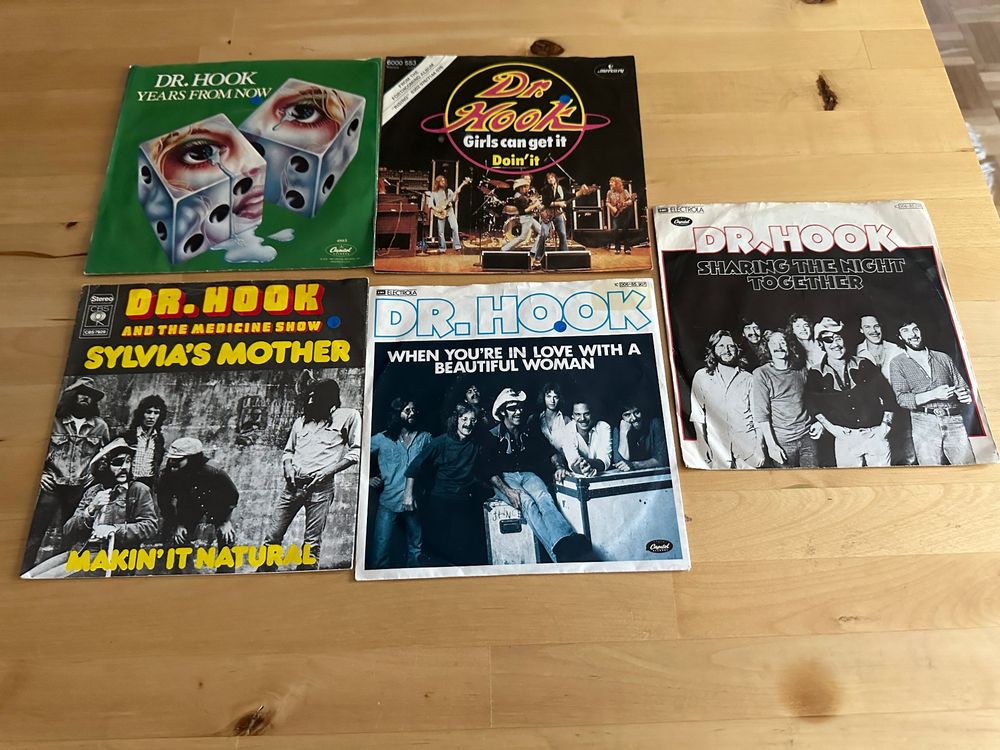 DR HOOK Syvia&amp;#39;s Mother grosse Single Sammlung 7&amp;quot; 70&amp;#39;s Kult (Gebraucht ...