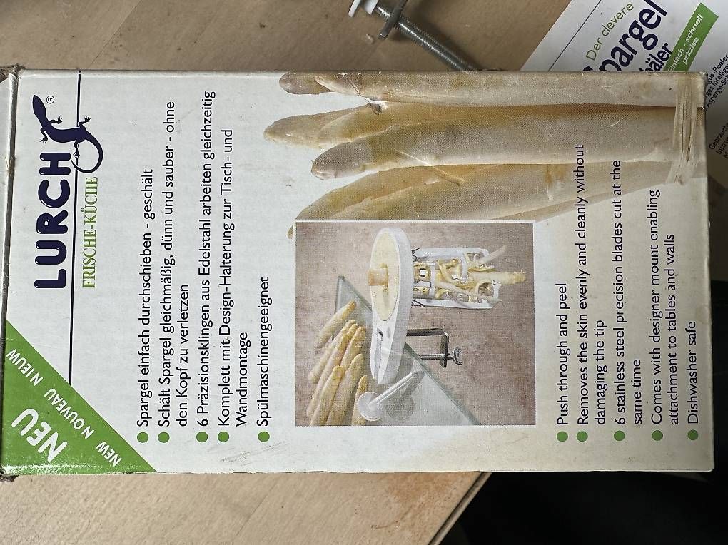 Elettrodomestici da cucina: Spargel Schäler Lurch – Usato da Münchenstein venduto da Vorsorge 1