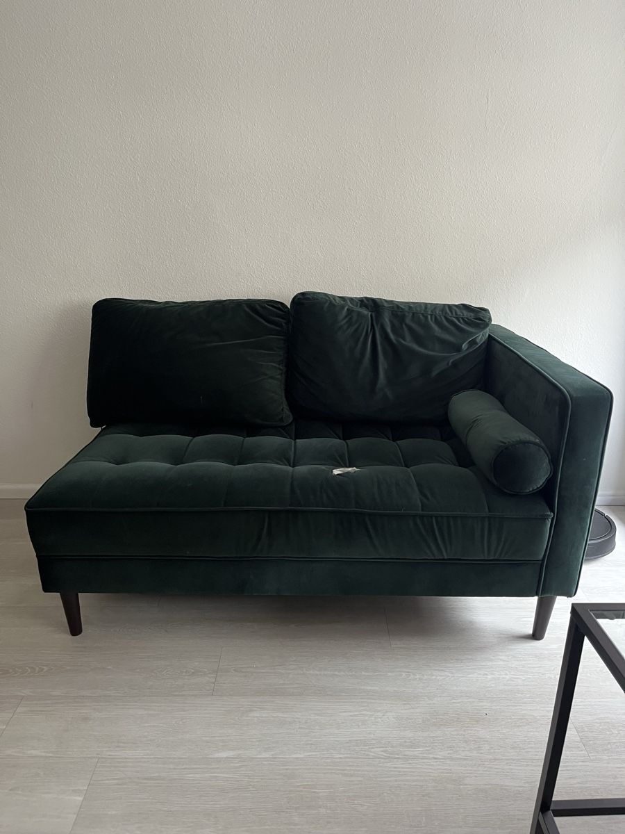 Divani: Sofa reklamiere Smaragd grün samt   – Usato da Basel venduto da lis_vd5v