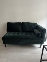 Sofa reklamiere Smaragd grün samt  