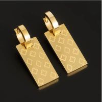 18k vergoldete Ohrringe im trendigen Design - neu !