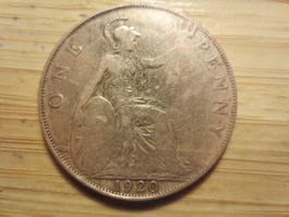 Antike Münze England 1920