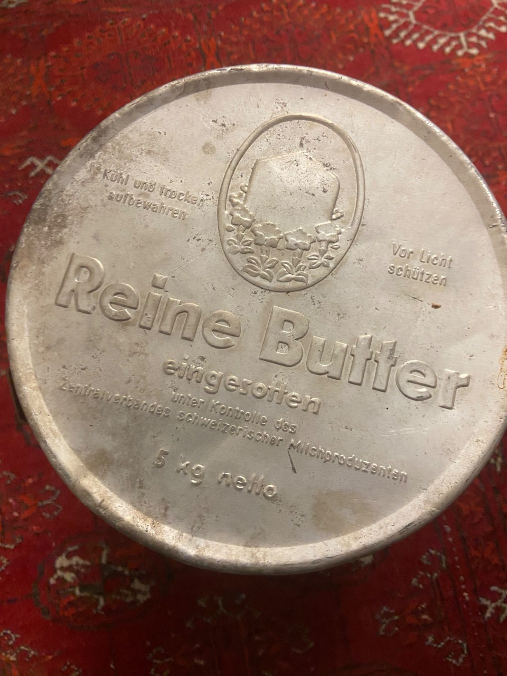 Altre Stoviglie: antikes butter faessli - alu – Usato da Meilen venduto da rowland534