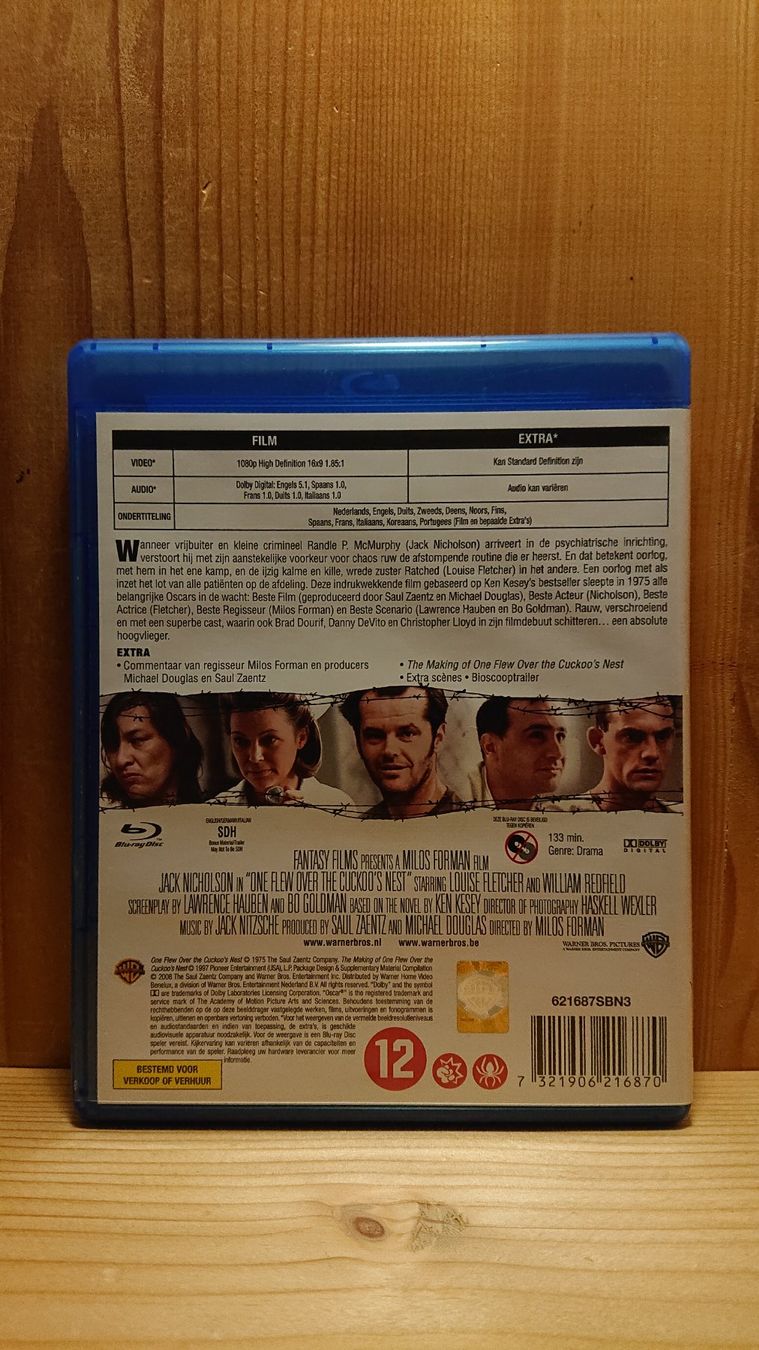 Alle DVDs: ONE FLEW OVER THE COCKOO'S NEST Blu-Ray Holländisch Version – Gebraucht aus Wilderswil von Exebub 1