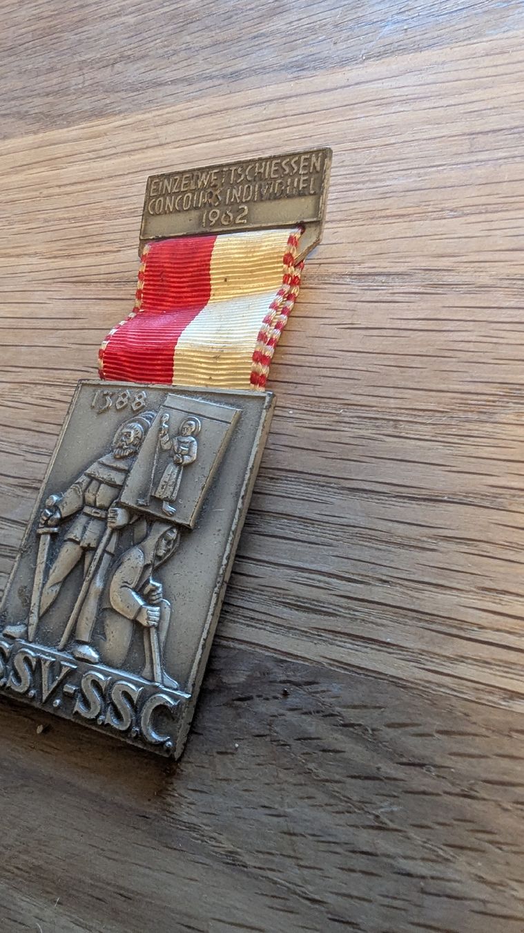 Medaillen: Auszeichnung Einzelwettschiessen 1962 SSV SSC – Gebraucht aus Rupperswil von Svelos 2