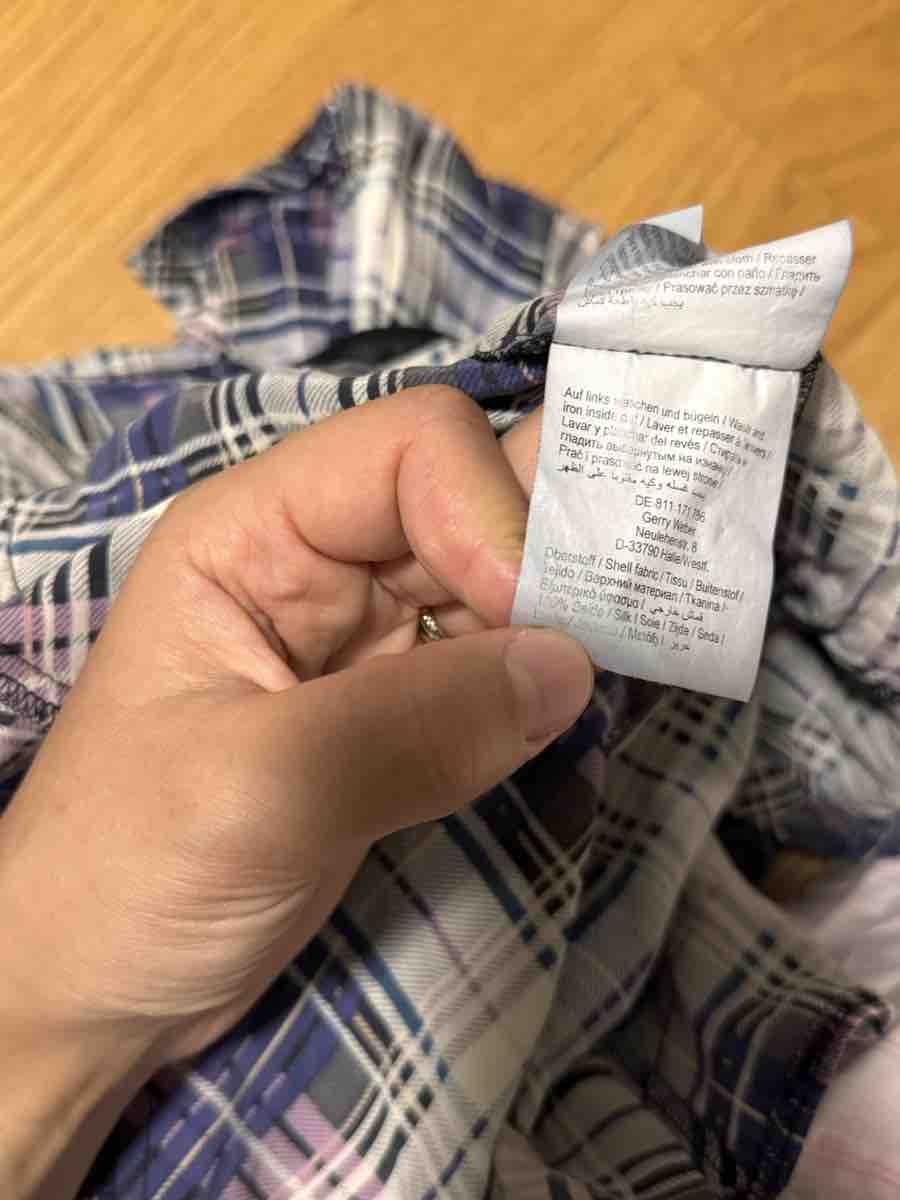 Gerry Weber Camicette: Blouse Silk 100% Gerry Weber Checked Pattern Size S – Nuovo (secondo la descrizione) da Rümlang venduto da Fox_19 3