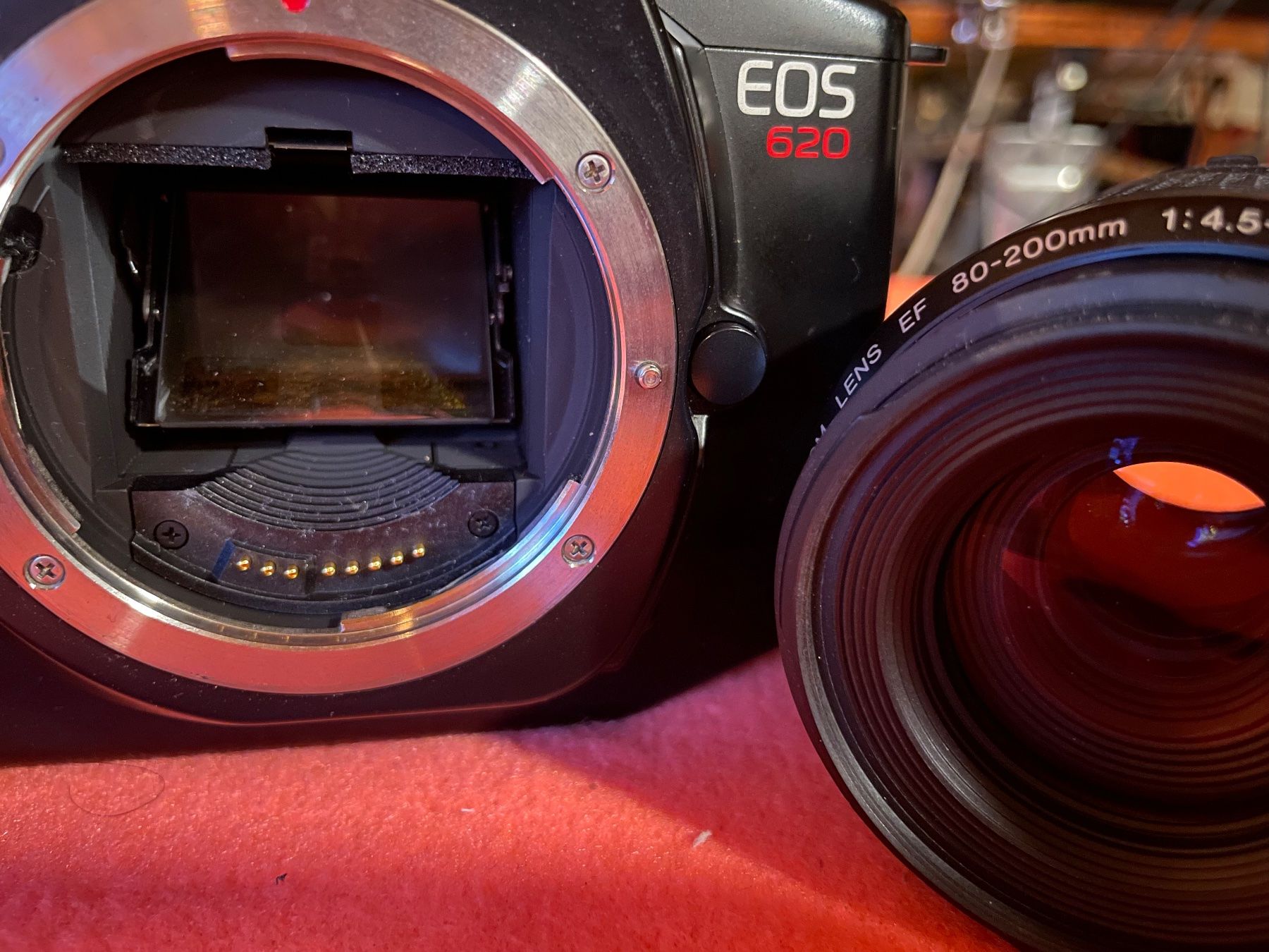 Canon Fotocamera: Canon EOS 640 analog Kamera mit Objektiv EF 80-200mm – Usato da Embrach venduto da xenovolcano 4