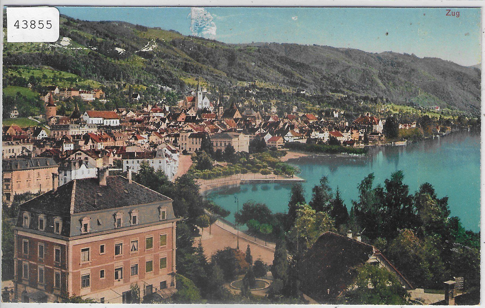 Ansichtskarten: Zug - Generalansicht - Litho – Defekt aus Ettingen von Kartenplanet