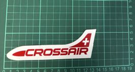 Originaler Vintage-Aufkleber von Crossair,  Sammlerstück