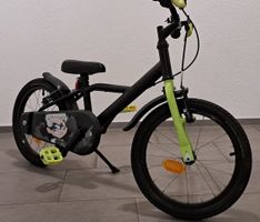 Kinder Velo Btwin 16 Zoll Dark Hero 500 schwarz