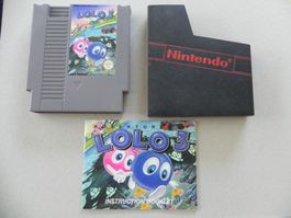 Nintendo NES Kult Game Adventures of Lolo 3 mit Anleitung