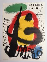 Affiche lithographie Mirò, peintures murales 1961 