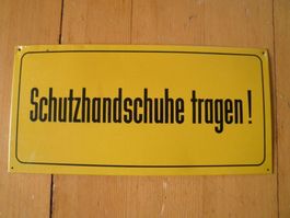 "Schutzhandschuhe" Schild (Werkstatt Labor Covid Pub Virus)