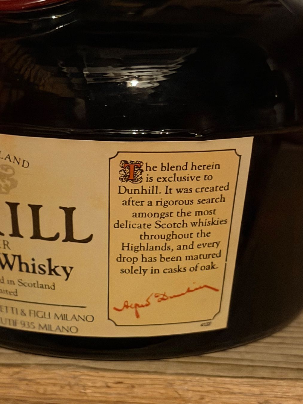 Bevande alcoliche: DUNHILL Finest Scotch Whisky OLD MASTER – Nuovo (secondo la descrizione) da Roche VD venduto da luc_jwm5 3