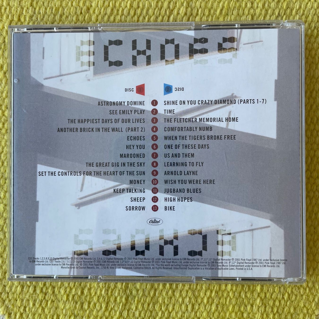 CD: PINK FLOYD-2CD BEST OF/ECHOES – Usato da Rorschacherberg venduto da CD-Roli 1