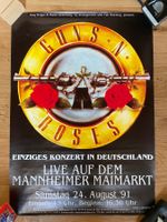 Originalplakat Guns n' Roses Live in Mannheim 1991