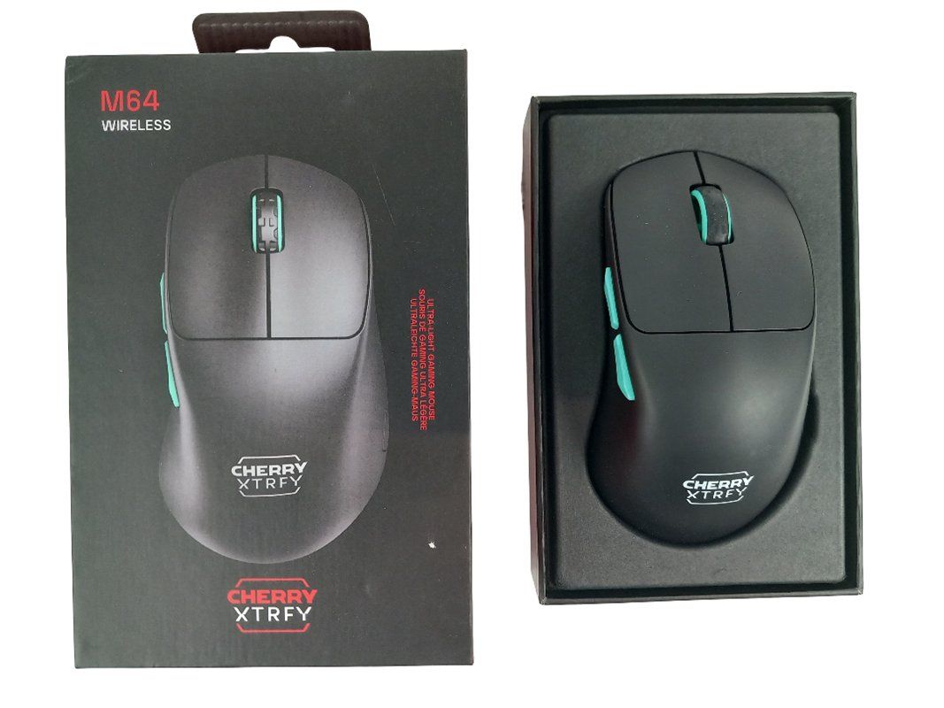 Maus: CHERRY xtrfy M64 Mouse (Wireless; Black) – Gebraucht aus Hünenberg von Restwert_Zug 2