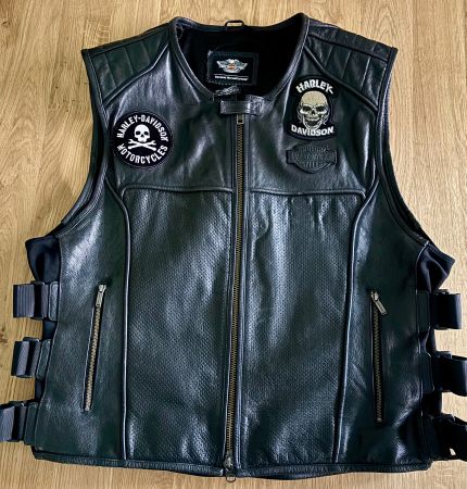 Gilet Swat en cuir Harley-Davidson 3XL