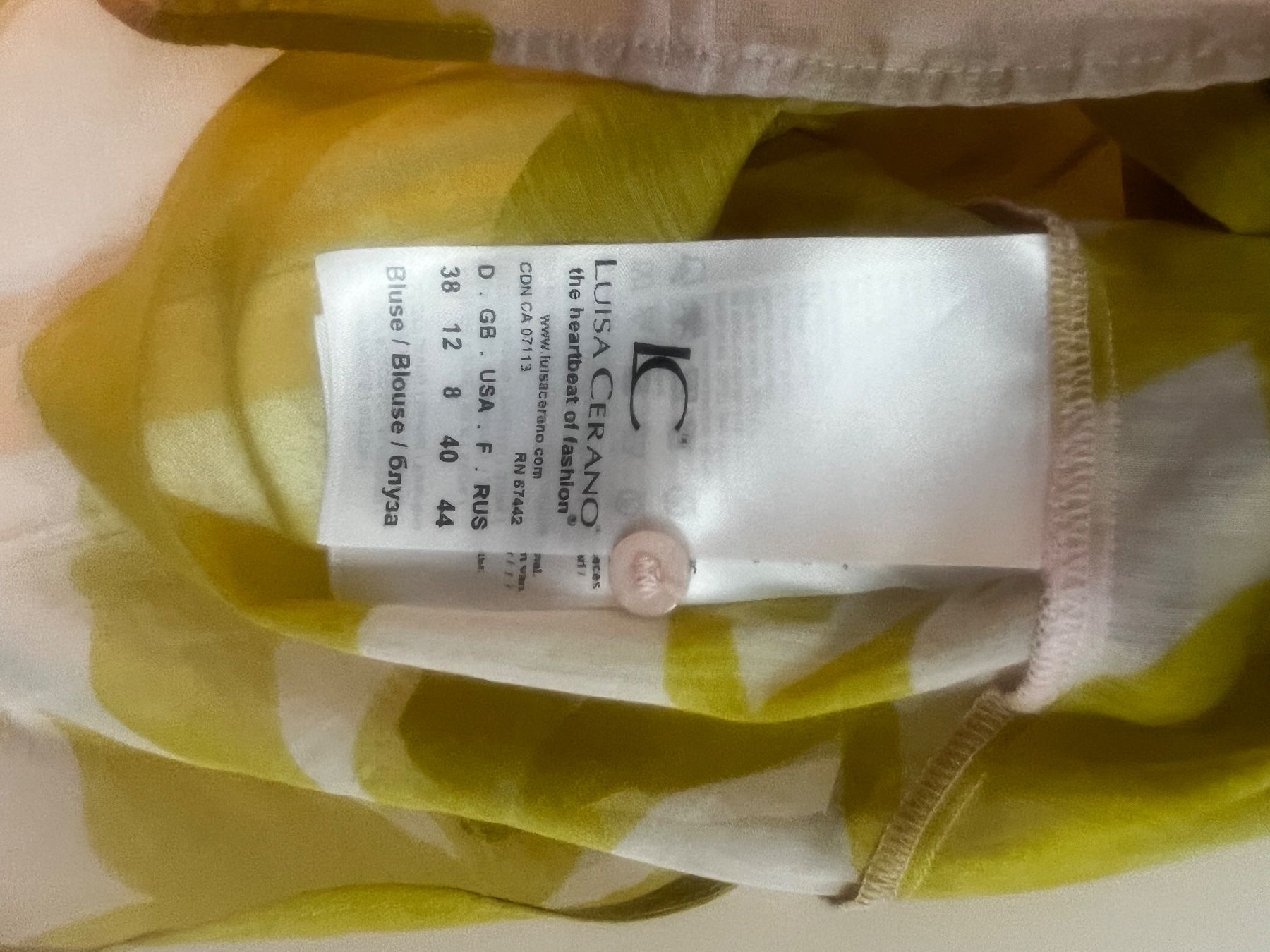 Luisa Cerano Camicette: Sommerliche Luisa Cerano Seidenbluse mit Blumen, Grösse 38 – Usato da Esslingen venduto da bet_q2ww 2