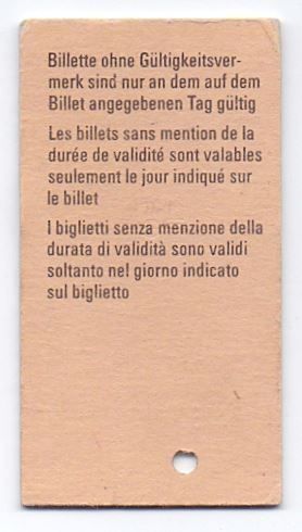 Biglietti: Billette Samedan - Bever 1985 – Usato da Langenthal venduto da Sammlungs_aus 1