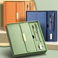 Leder A5 Notizbuch Geschenkset mit USB-Stift Luxus Reisen