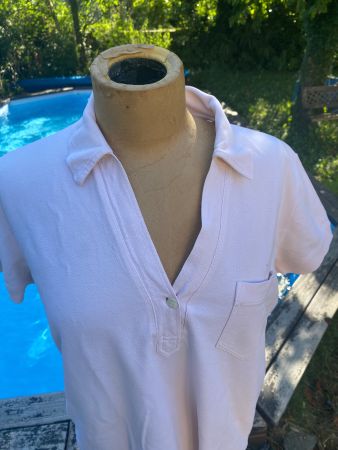 zartrosafarbenes Polo-Shirt von Malo