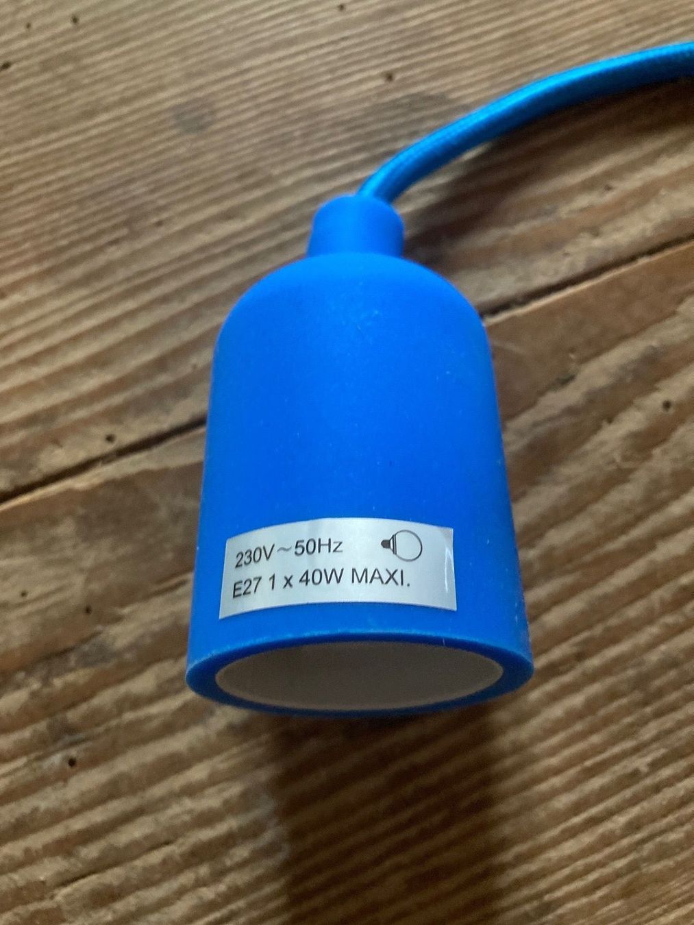 Lampen: Hängelampe, Kupferschirm, Textilkabel – Gebraucht aus Neftenbach von 889095 7