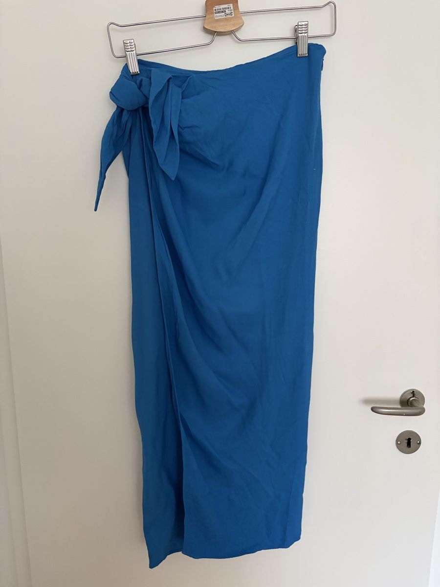 Zara Röcke: Blue wrapped skirt  – Gebraucht aus Zürich von cha_l8t5