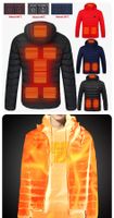 + Unisex USB Beheizbare Heizjacke Kurz L Mantel Beheizte