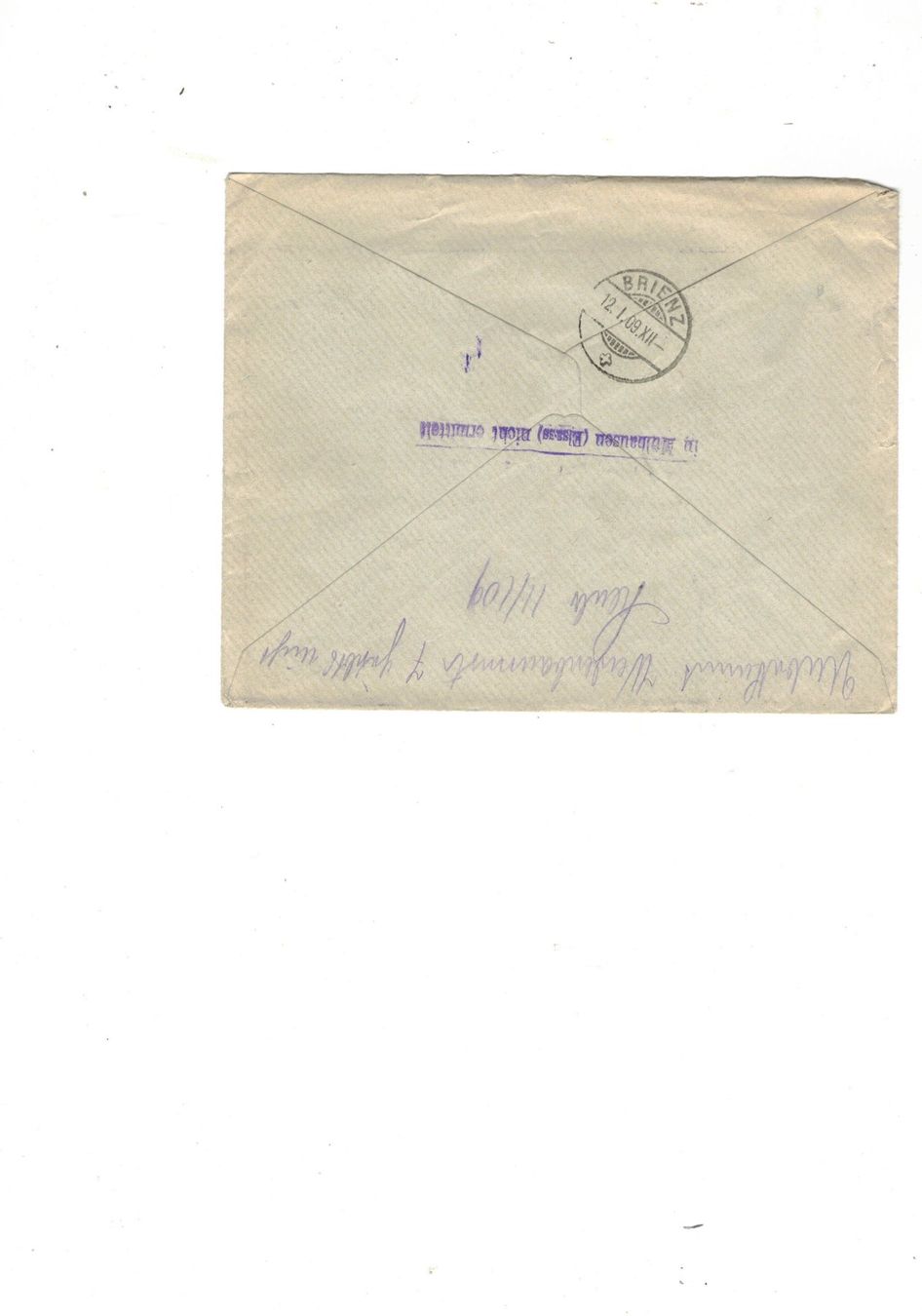 Buste & buste per spedizione: Briefmarken Schnitzler Schule BRIENZ Stempel Rückseite – Usato da Widnau venduto da Seppl480 1
