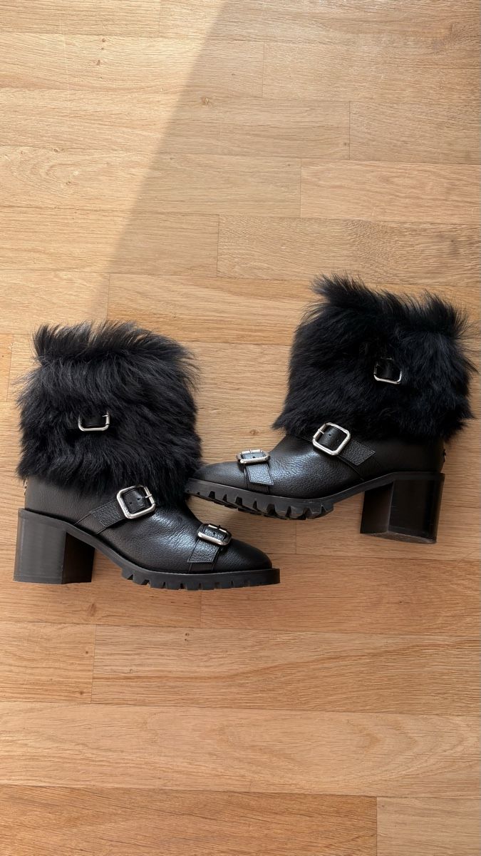 Jimmy Choo Scarpe da donna: Jimmy choo ankle boots block heel 35 shearling lined – Usato da Meilen venduto da sha_zwb2