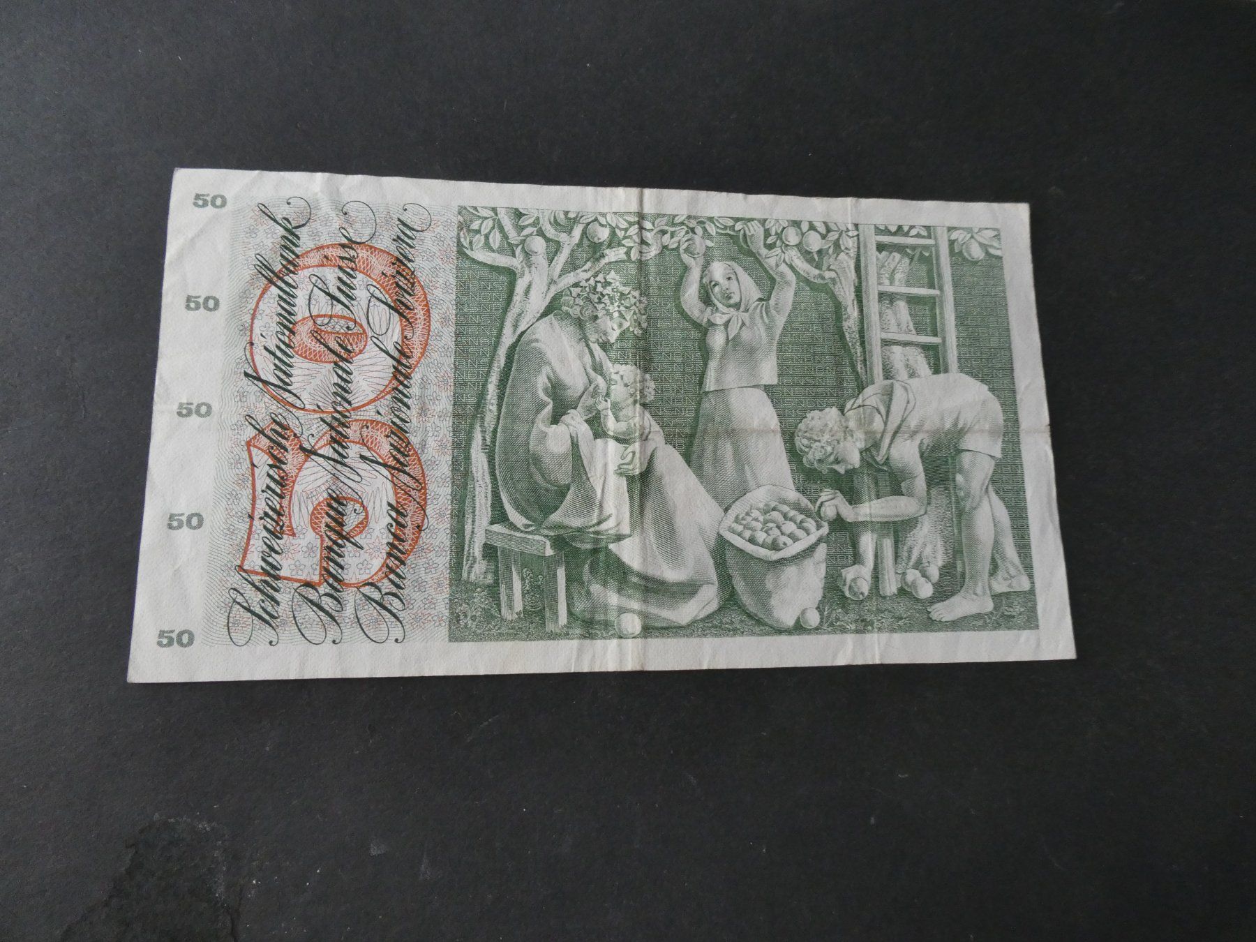 Billets de banque: Schweiz 1973,  50 Franken – D'occasion à Hinterforst par Rohusri 1