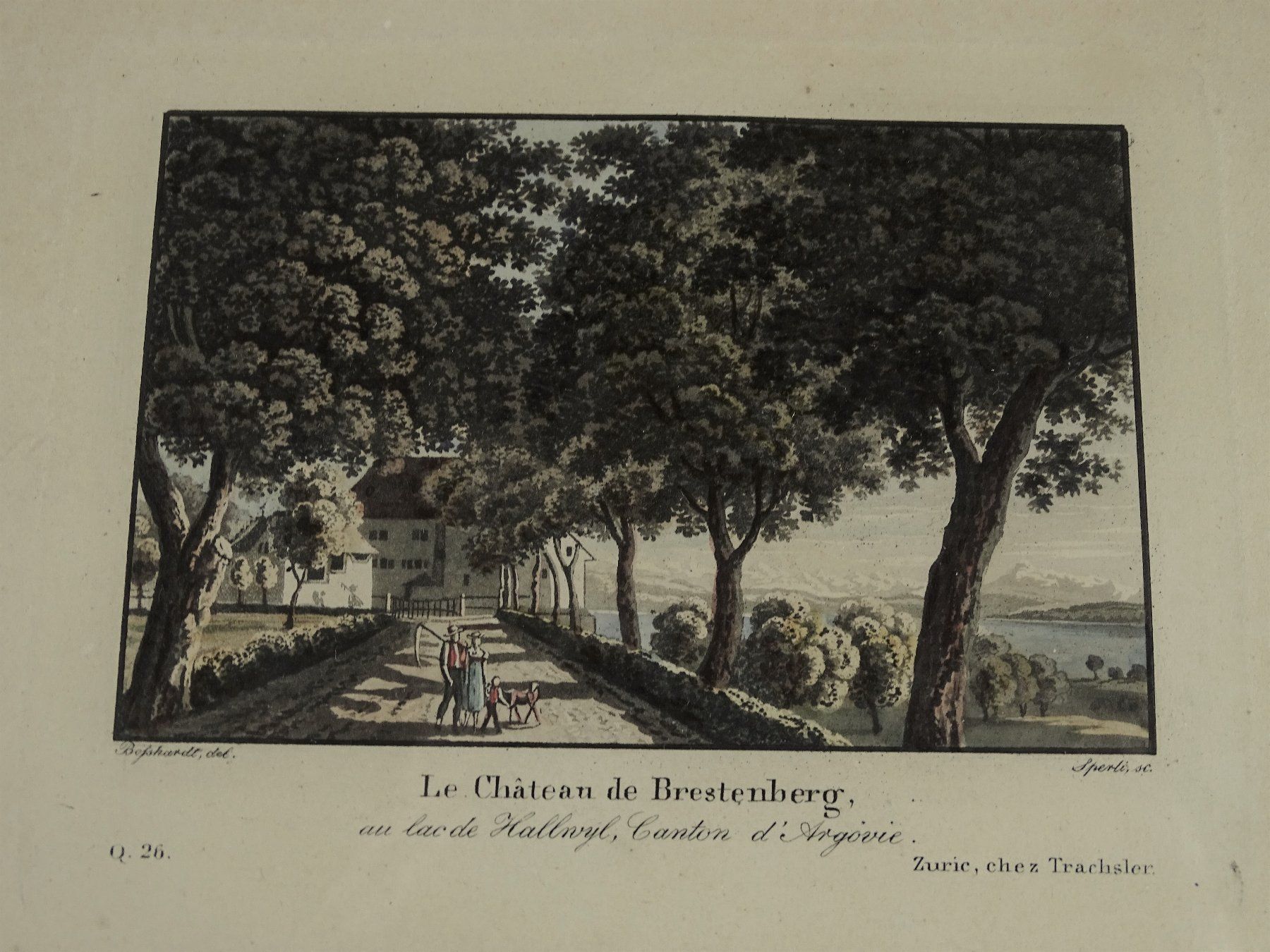 Stiche: CHÂTEAU DE BRESTENBERG, AQUATINTA – Gebraucht aus Grüningen von Kartensammler 2