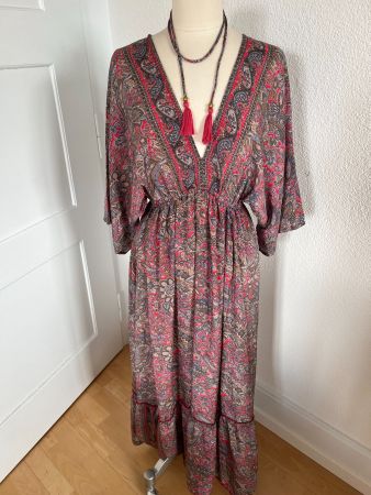Bigg Bull Damen Kleid, Einheitsgrösse, 70% Seide, NEU