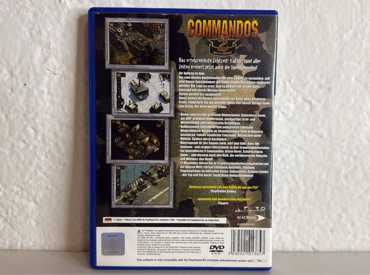 Sony Giochi: Commandos 2: Men of Courage PS2 Game - Great Condition – Usato da Ehrendingen venduto da bubulence 1