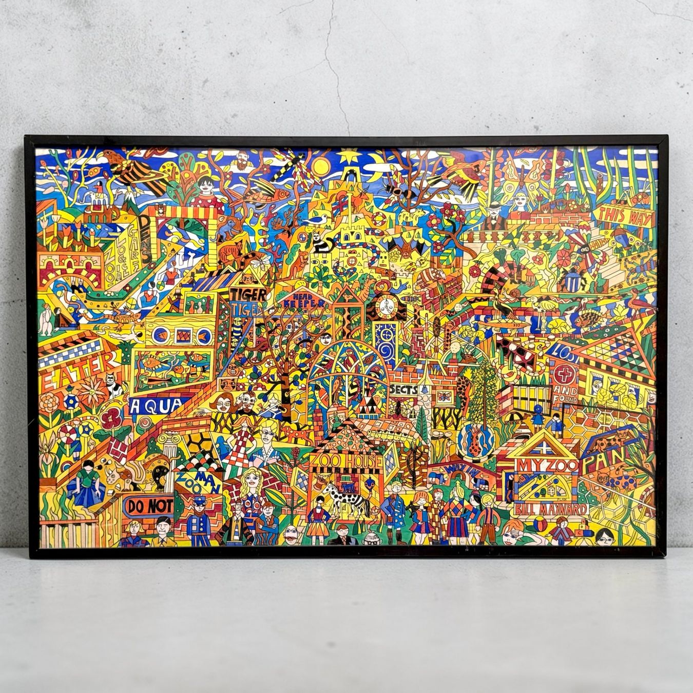 Dipinti: BILL MAYNARD - "MY ZOO" Superbe Œuvre originale Pop Art – Usato da Morges venduto da vintix