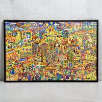 BILL MAYNARD - "MY ZOO" Superbe Œuvre originale Pop Art