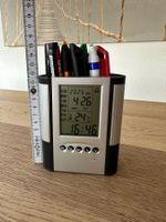 Multifunktionale Stiftebox mit LCD Uhr - <NEU> Top Zustand!