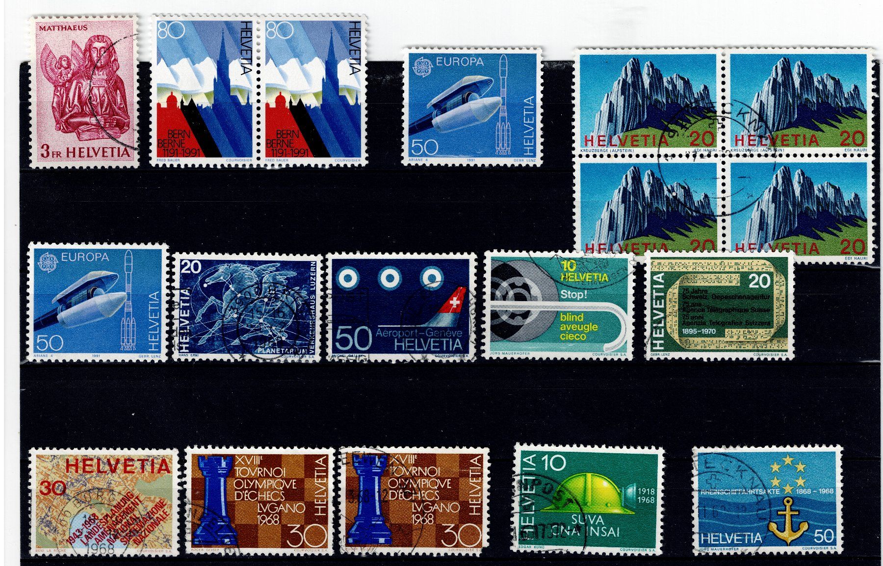 Tutti i francobolli: Briefmarken CH - 39x Schweiz 1 – Usato da Tenniken venduto da mik_6mxg 6