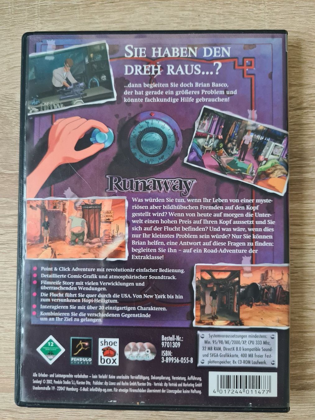 Spiele: Runaway: A Road Adventure (3CD) - PC – Gebraucht aus Carouge GE von Franllo 1
