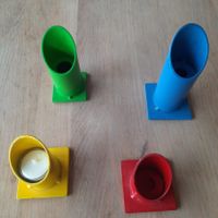 Kerzenständer feuersicher Metall Handarbeit