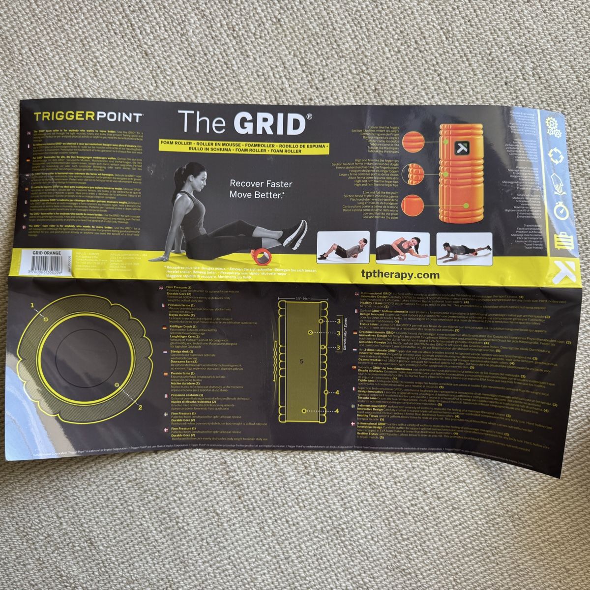 Dispositivi per massaggi: TriggerPoint GRID 1.0 - die originale Faszienrolle – Nuovo (secondo la descrizione) da Weiningen TG venduto da azi_93g1 3