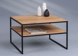 Salontisch MIKA Wildeiche massiv 65 x 65 cm
